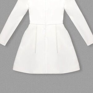 Jessica bara white crystal dress size large